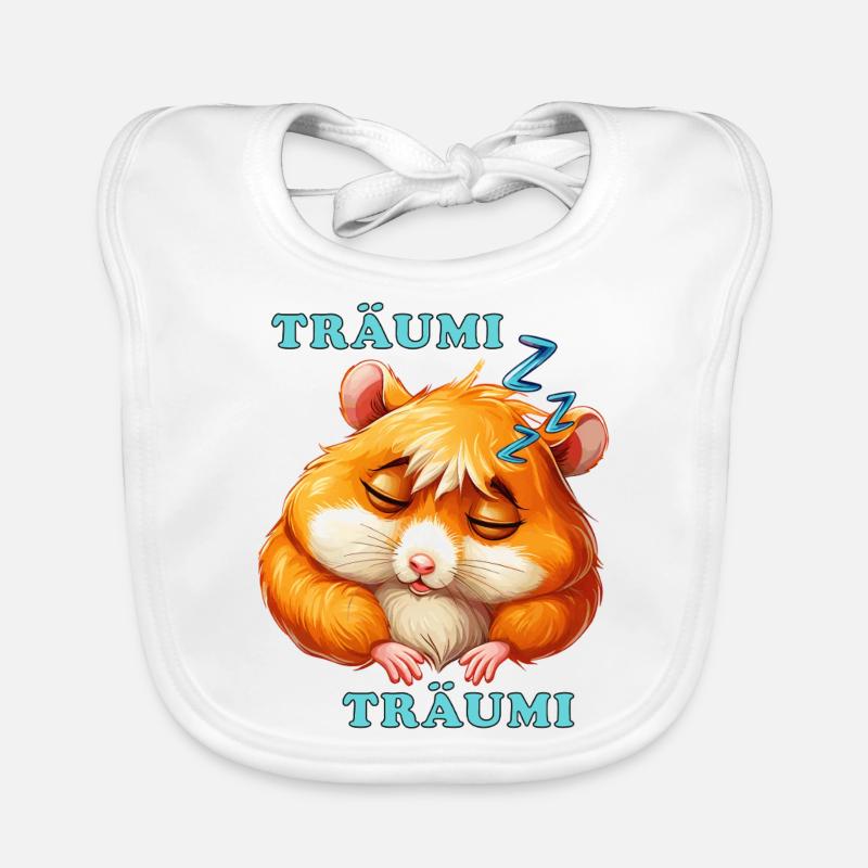 HAMSTER SOMMEIL RÊVEUR RÊVEUR Bavoir bio Bébé