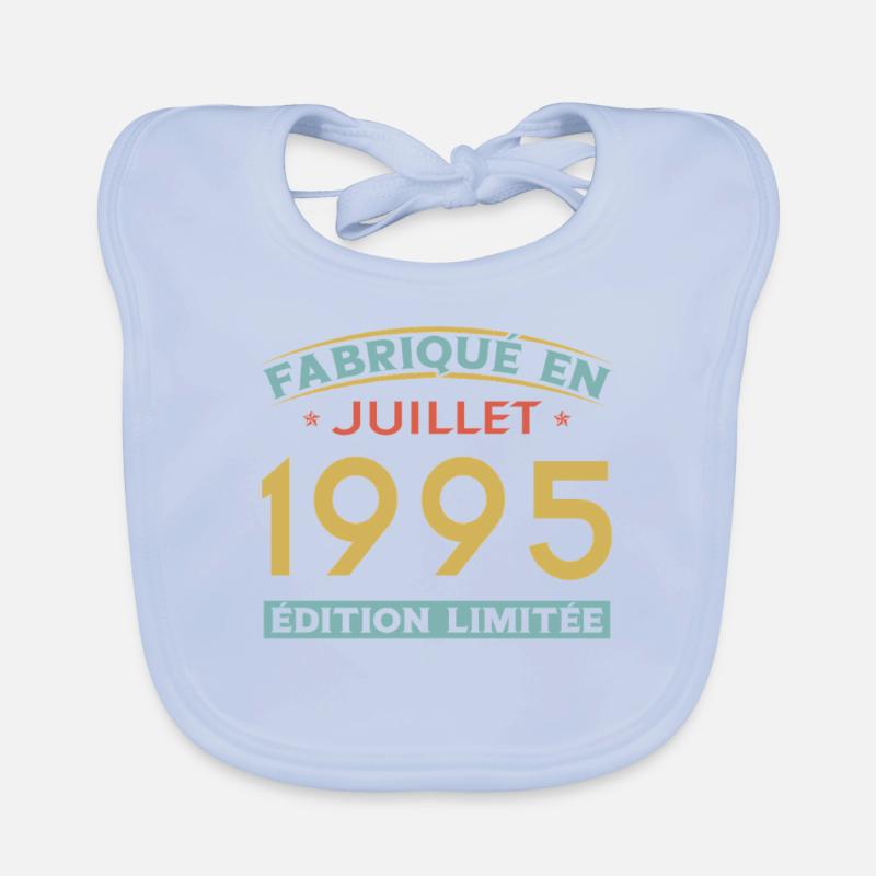 Juli 1995 Vintage Retro Geburtstagsgeschenk Baby Bio-Lätzchen