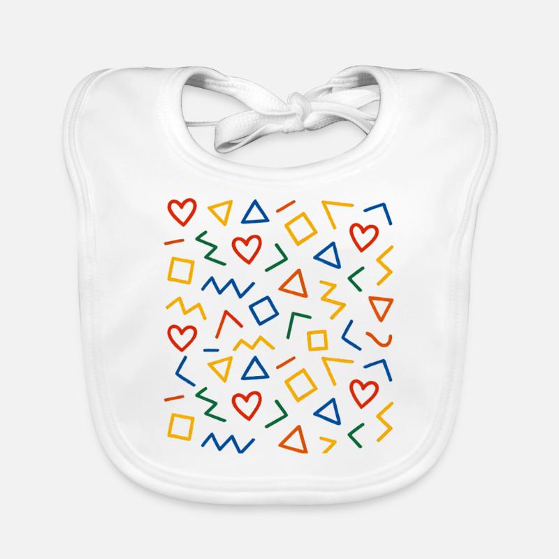 Conception de motifs géométriques Bavoir bio Bébé