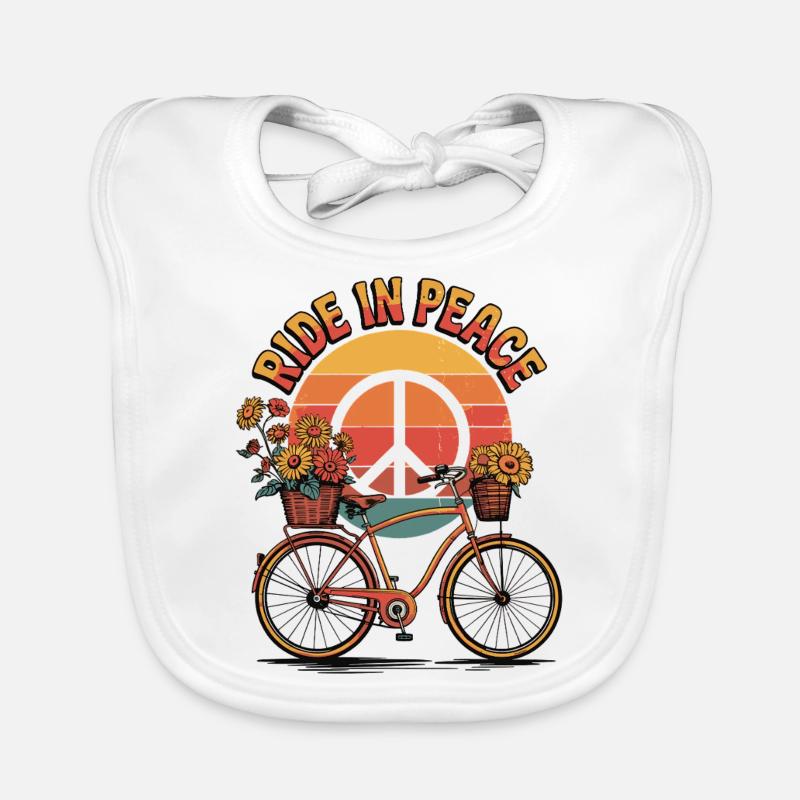 Ride in Peace Design rétro Bavoir bio Bébé