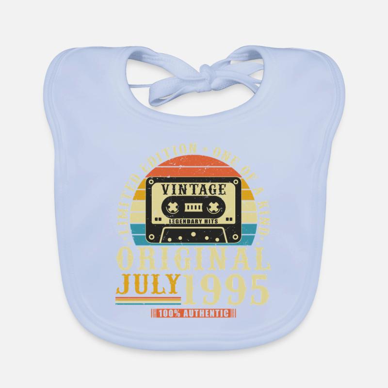 Juli 1995 Vintage Retro Geburtstagsgeschenk Baby Bio-Lätzchen