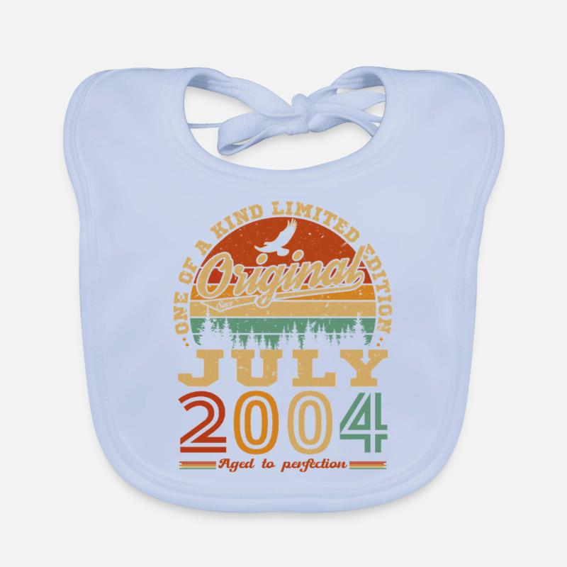 Juli 2004 Vintage Retro Geburtstagsgeschenk Baby Bio-Lätzchen