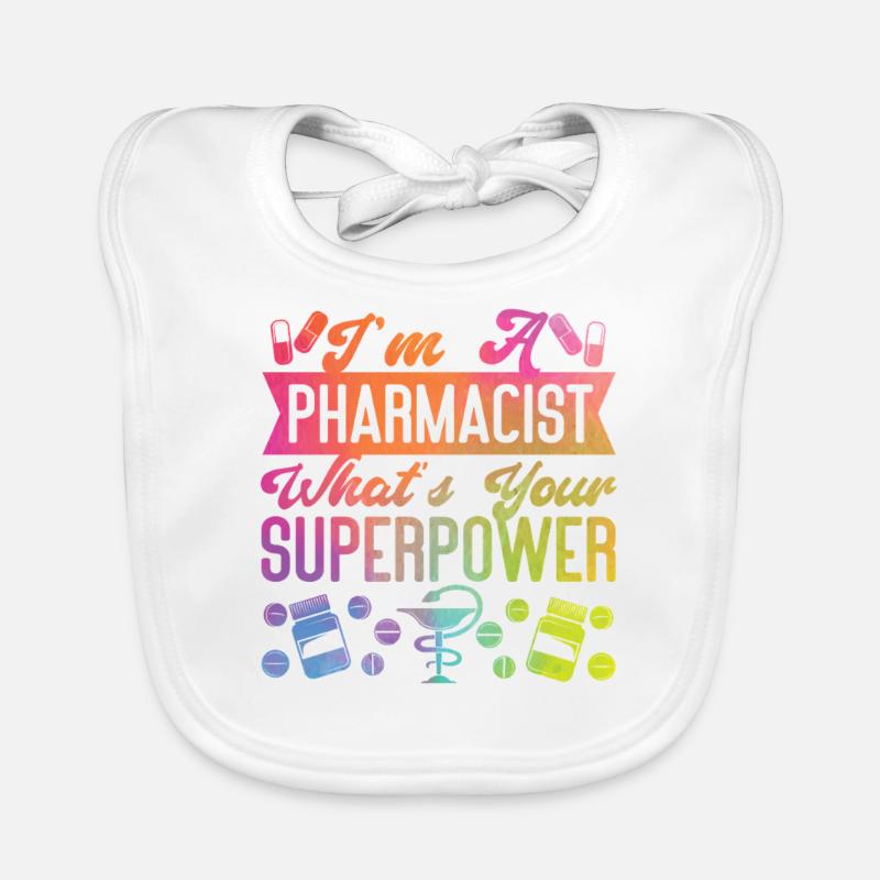 Pharmacy Tech Technician Organic Baby Bibs