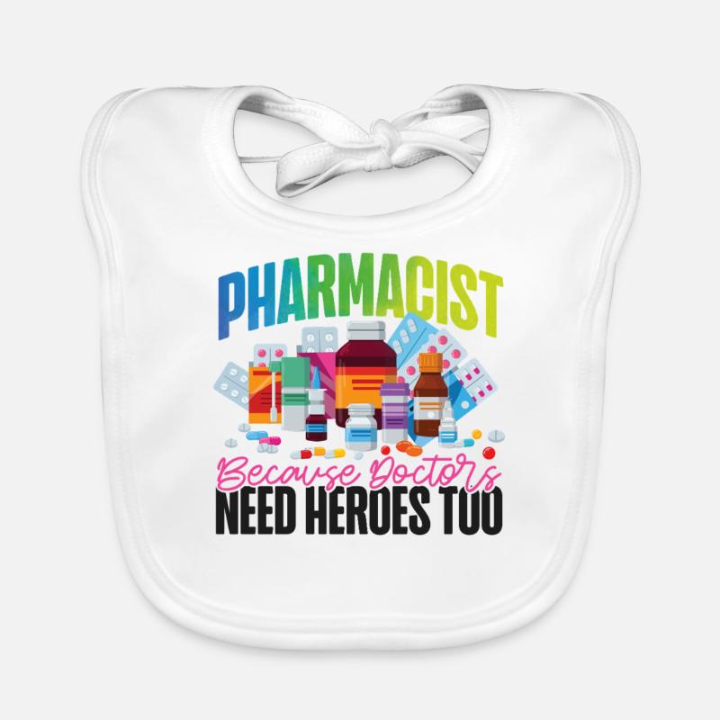 Pharmacy Tech Technician Organic Baby Bibs