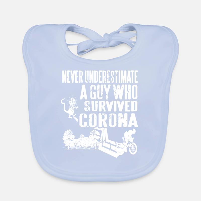 Never Underestimate a Guy Who Beat Lockdown Baby Bio-Lätzchen