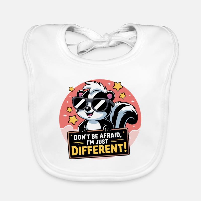 SKUNKS DON T BE AFRAID Organic Baby Bibs