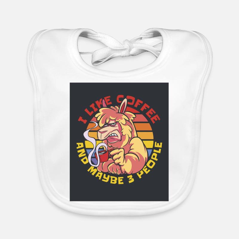 16992 GrumpyAlpakaTshirt PR Baby Bio-Lätzchen