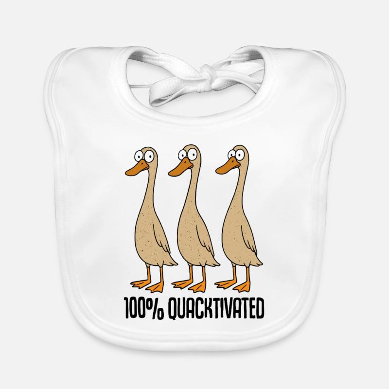 Indian Runner Ducks Running Ducks Mom Running Ducks Dad Organic Baby Bibs