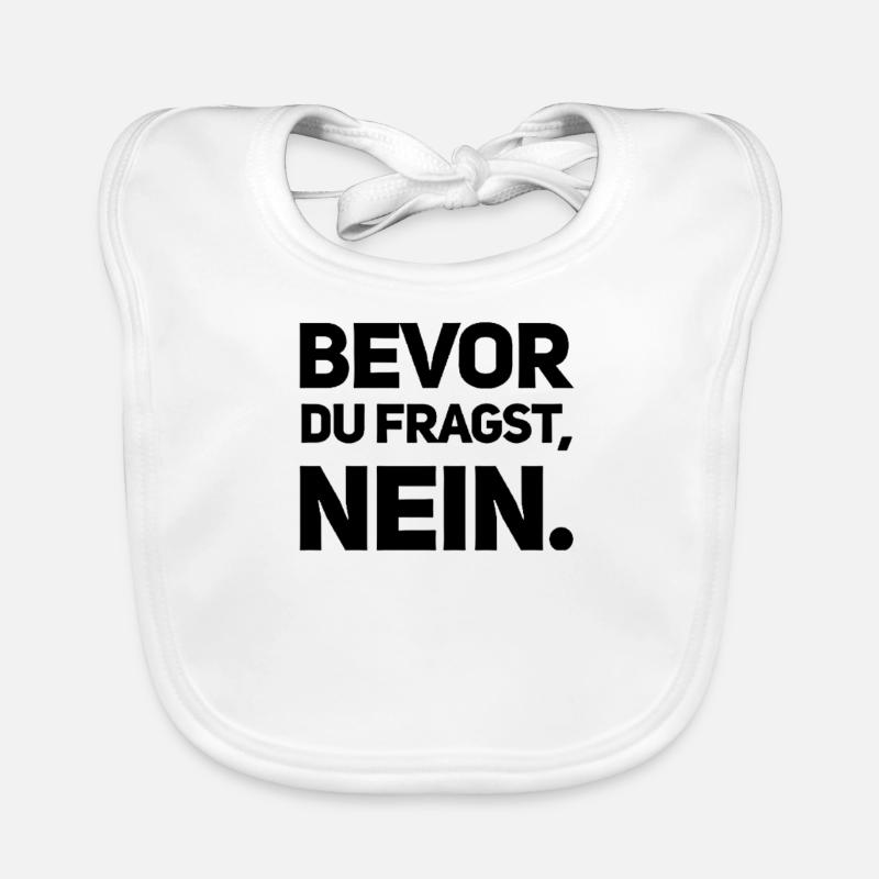 AVANT QUE VOUS NE DEMANDIEZ : NON ! Bavoir bio Bébé