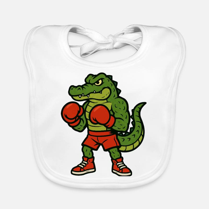 Krokodil Boxer Baby Bio-Lätzchen
