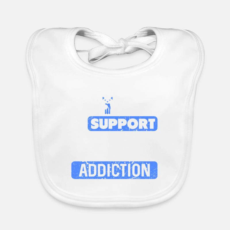 I Work To Support My Devon Rex Obsession Humor Organic Baby Bibs