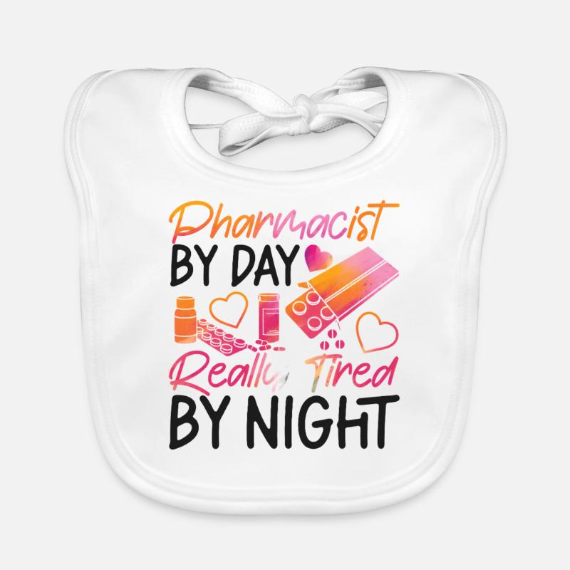 Pharmacy Tech Technician Organic Baby Bibs