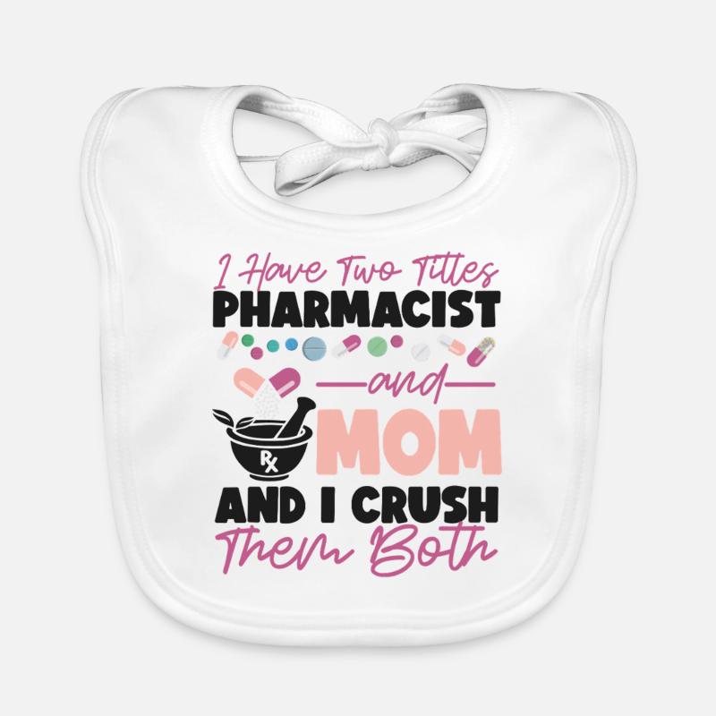 Pharmacy Tech Technician Organic Baby Bibs