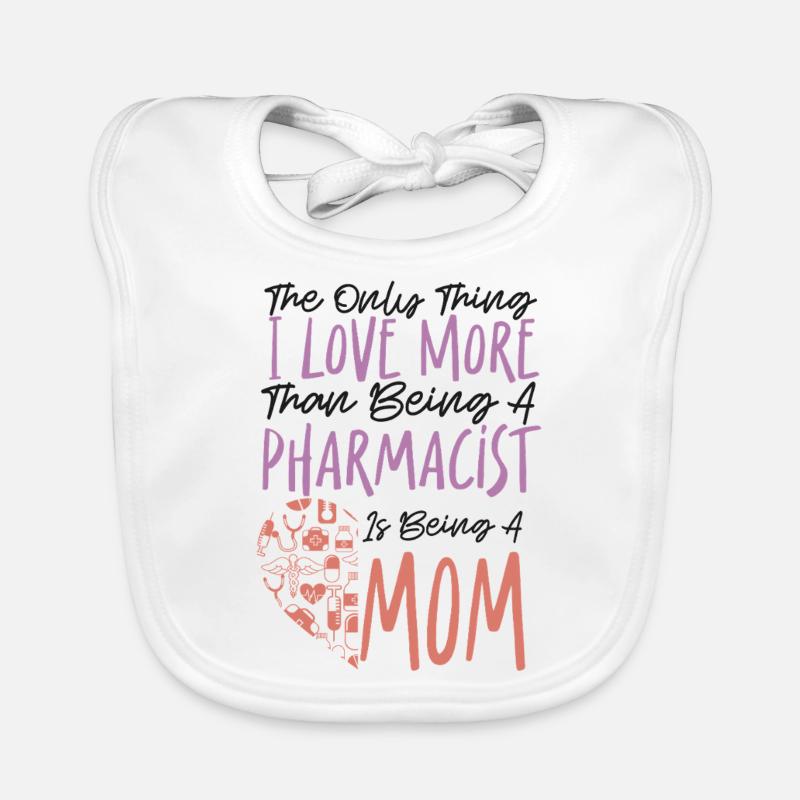 Pharmacy Tech Technician Organic Baby Bibs