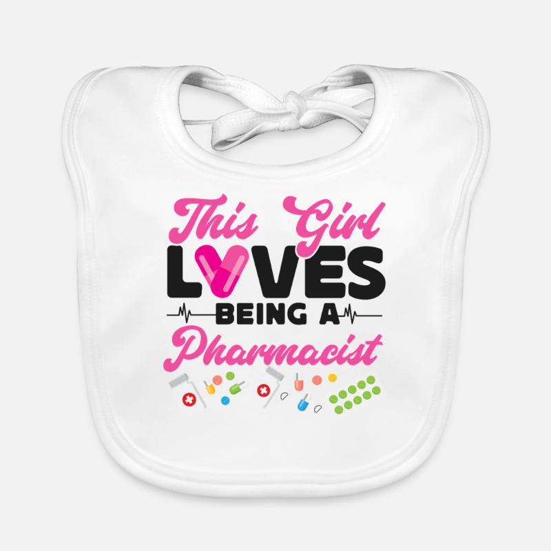 Pharmacy Tech Technician Organic Baby Bibs