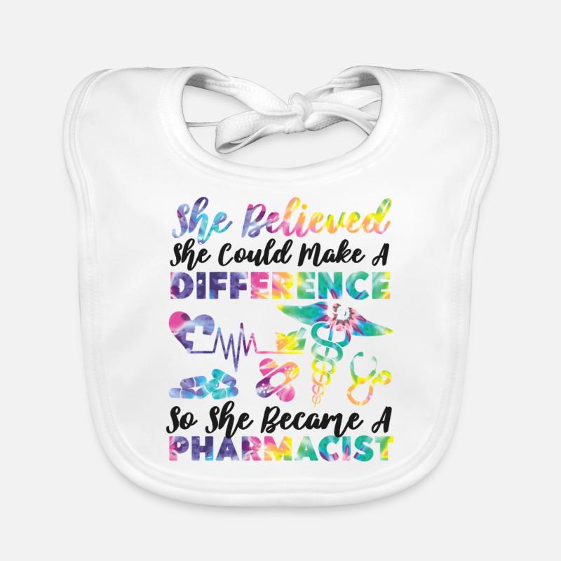 Pharmacy Tech Technician Organic Baby Bibs
