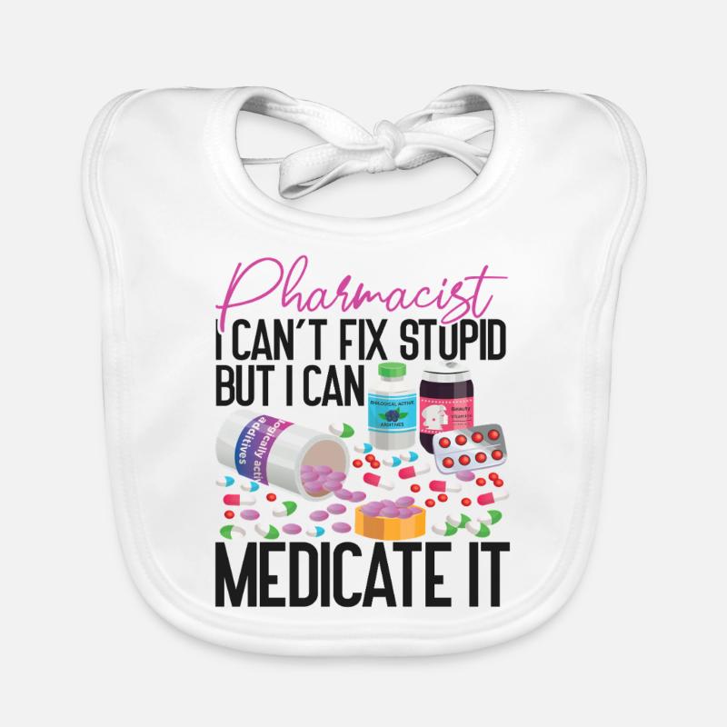 Pharmacy Tech Technician Organic Baby Bibs