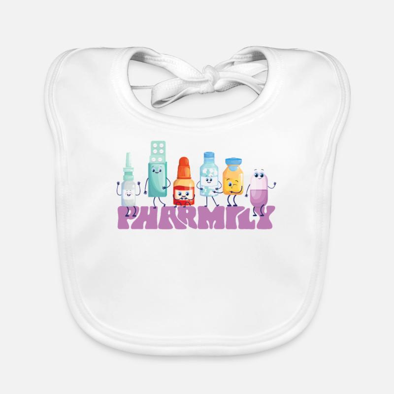 Pharmacy Tech Technician Organic Baby Bibs