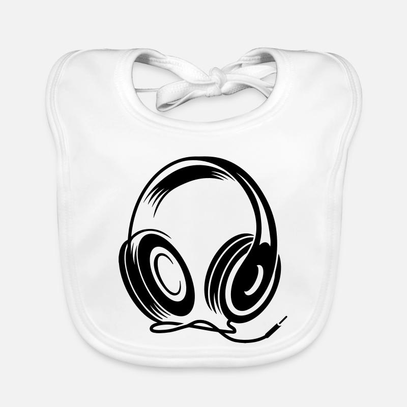 a headphone with cable Organic Baby Bibs