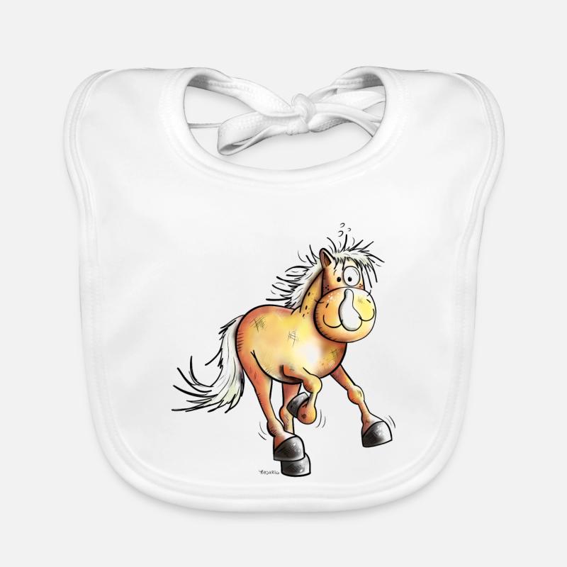 Running Haflinger Organic Baby Bibs
