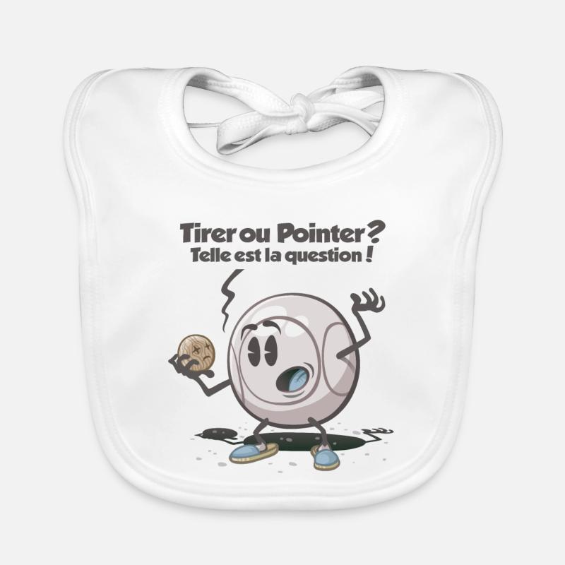 Tirer ou pointer ? telle est la question ! Bavoir bio Bébé