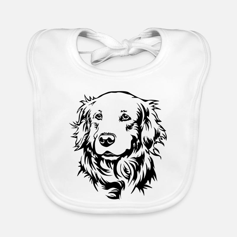 Golden Retriever Kopf Baby Bio-Lätzchen
