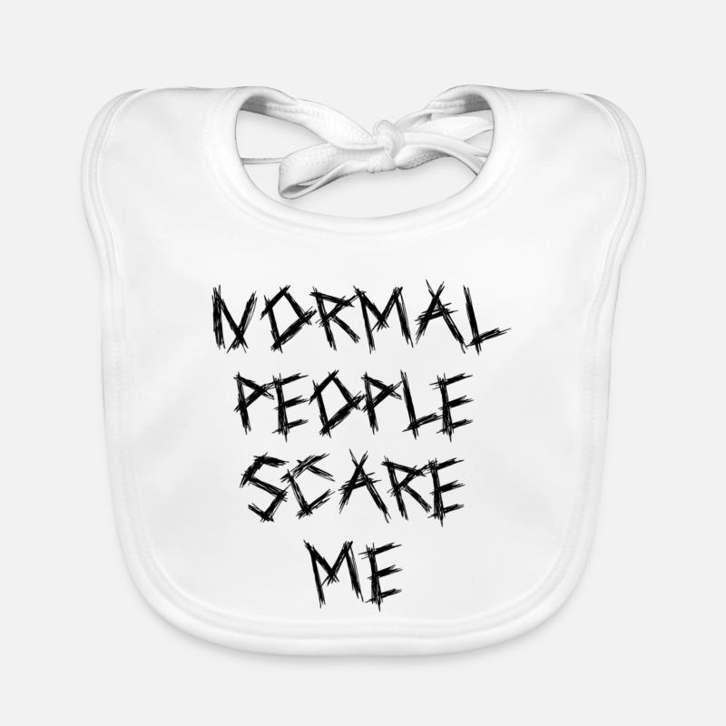 Normal People Scare Me Organic Baby Bibs