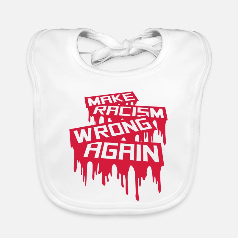 make racism wrong again Organic Baby Bibs