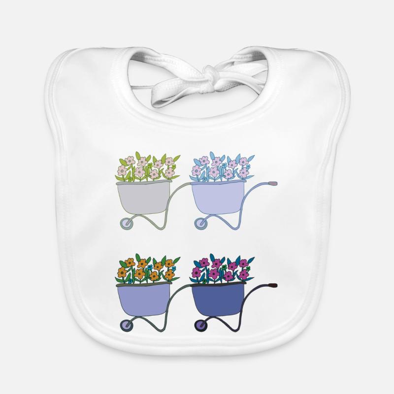 Brouettes 4 fois Bavoir bio Bébé