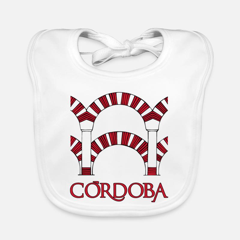 Cordoue 1 - Bavoir bio Bébé - blanc
