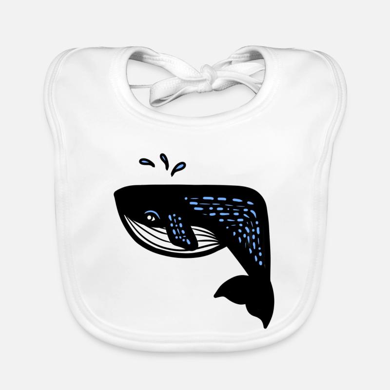 Blauwal Baby Bio-Lätzchen