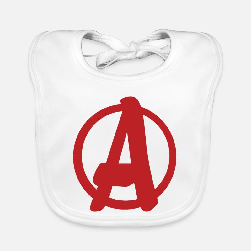 Cooles, einfaches A-Logo Baby Bio-Lätzchen