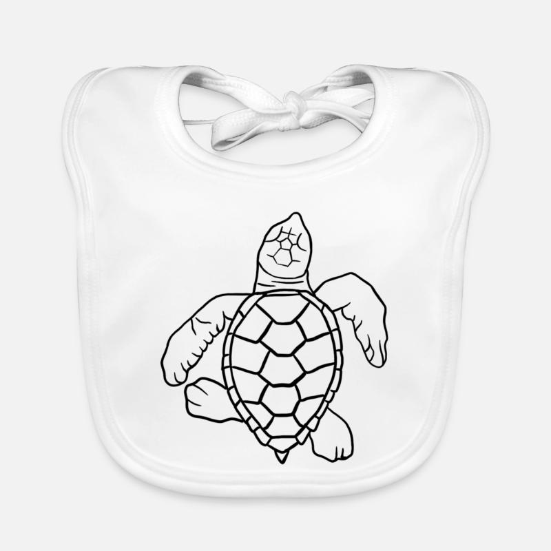 Kleine Schildkröte Baby Bio-Lätzchen