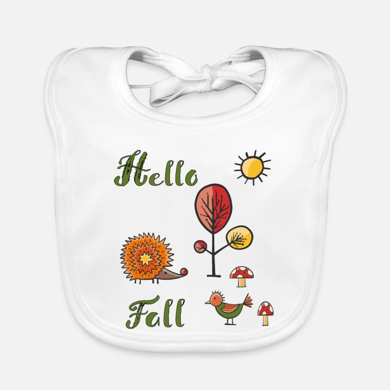 Hello Fall Baby Bio-Lätzchen