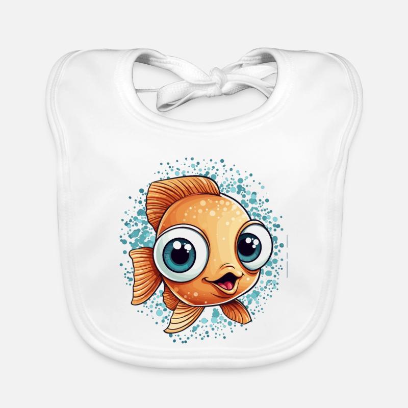 Kleiner Süßer Fisch Baby Bio-Lätzchen