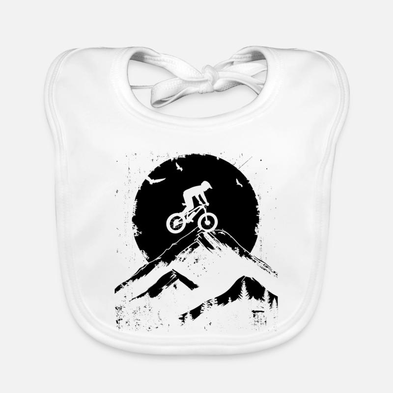Mountain biking cyclists Organic Baby Bibs