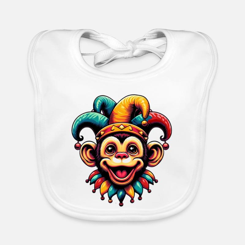 Singe Bouffon Bavoir bio Bébé