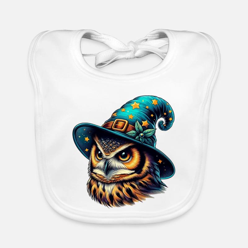 Hibou sorcier Bavoir bio Bébé