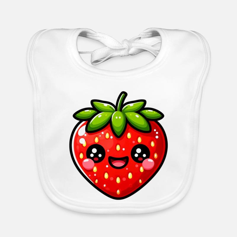 Erdbeeren Erdbeeren Baby Bio-Lätzchen