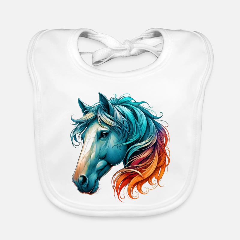 Cheval Bavoir bio Bébé