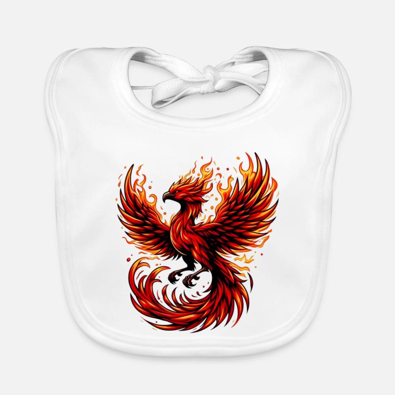 Roter Phönix Baby Bio-Lätzchen