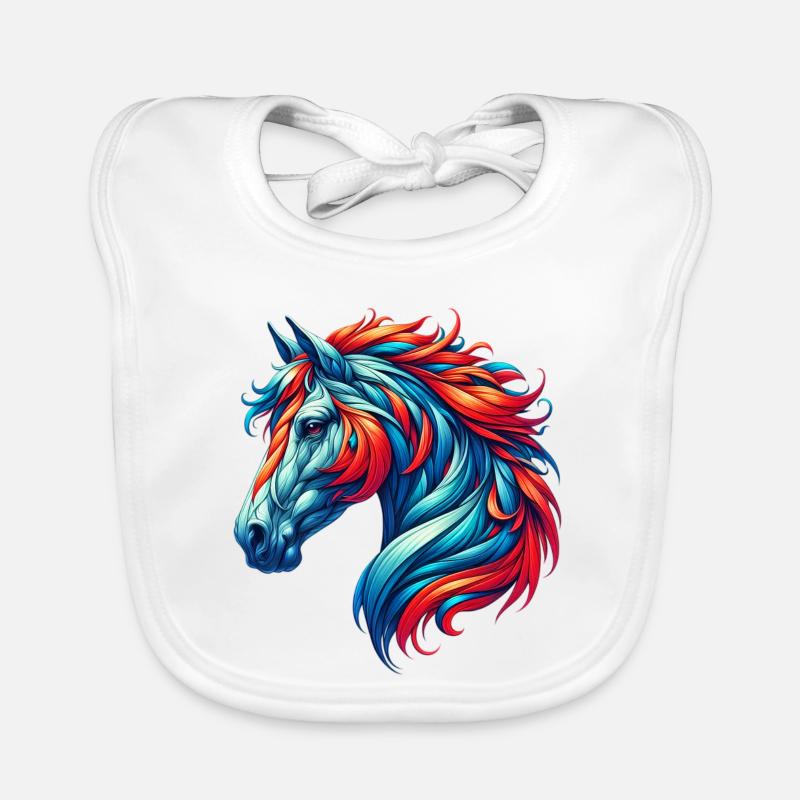 Pferd Baby Bio-Lätzchen