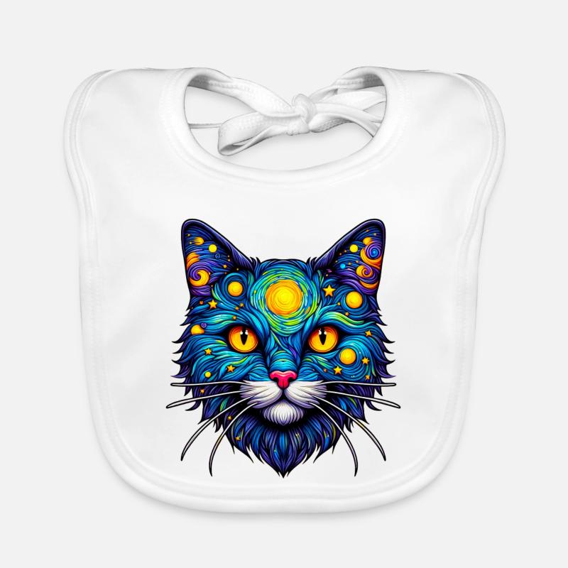 Chat Bavoir bio Bébé