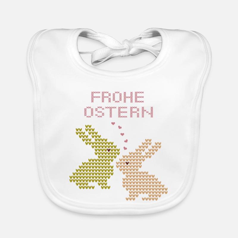 Frohe Ostern Baby Bio-Lätzchen