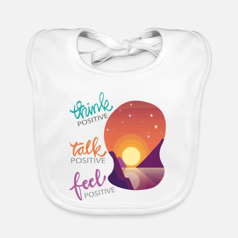 Penser positif Bavoir bio Bébé