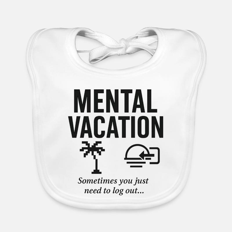 Conception de vacances de récupération mentale Bavoir bio Bébé