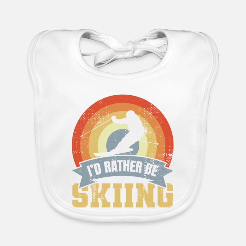 Skier's saying Organic Baby Bibs