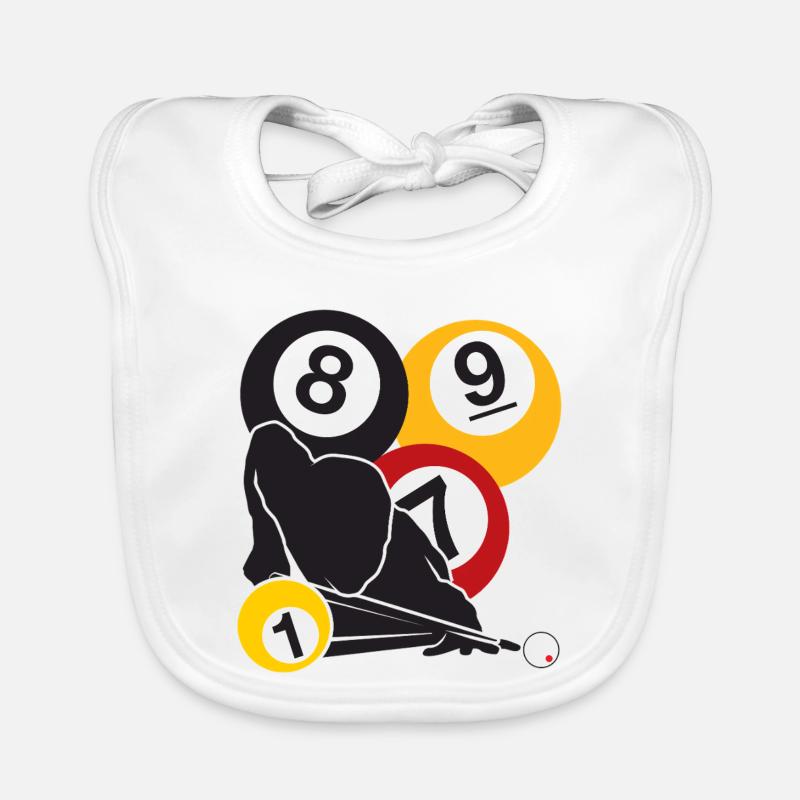 Billiards Focus Organic Baby Bibs