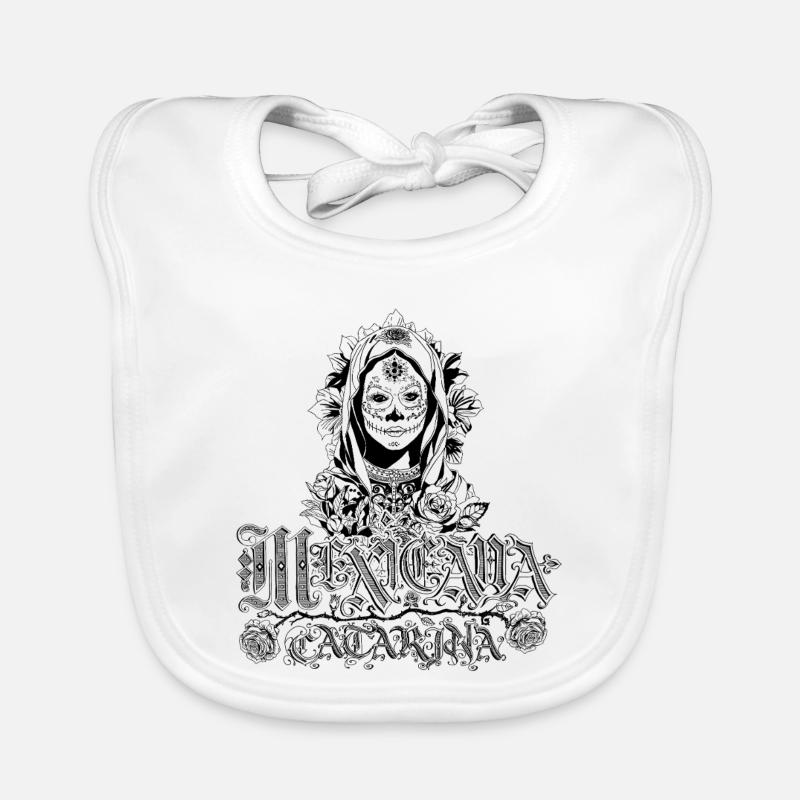 Mexicana Catarina black Organic Baby Bibs