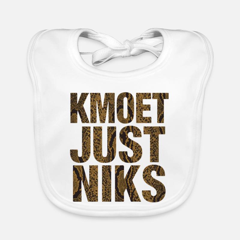 Kmoet just nothing, Antwerpener Dialekt Shirts Baby Bio-Lätzchen